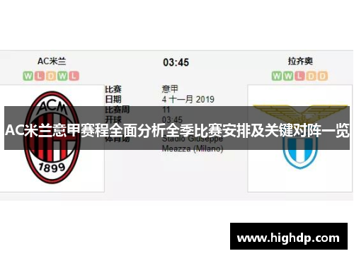 AC米兰意甲赛程全面分析全季比赛安排及关键对阵一览